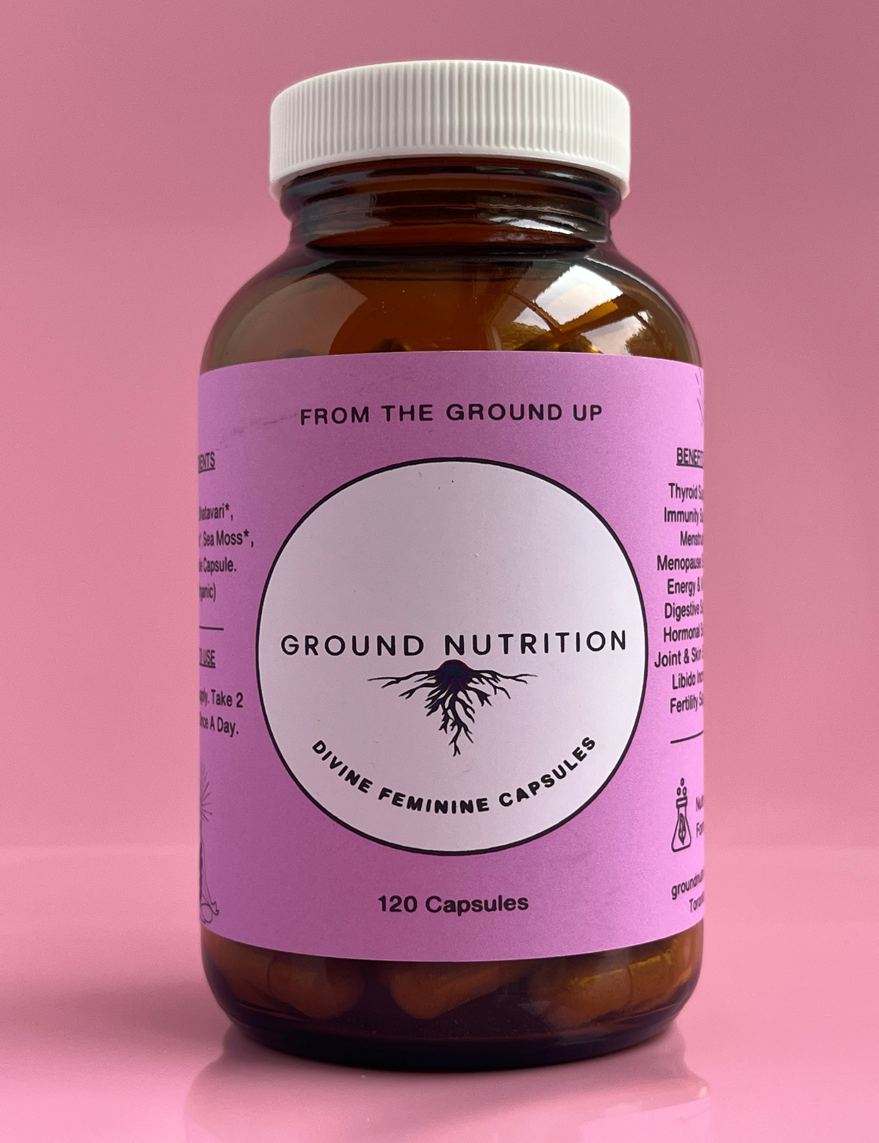 Hormone Balance Capsules | Divine Feminine Capsules | GROUND NUTRITION